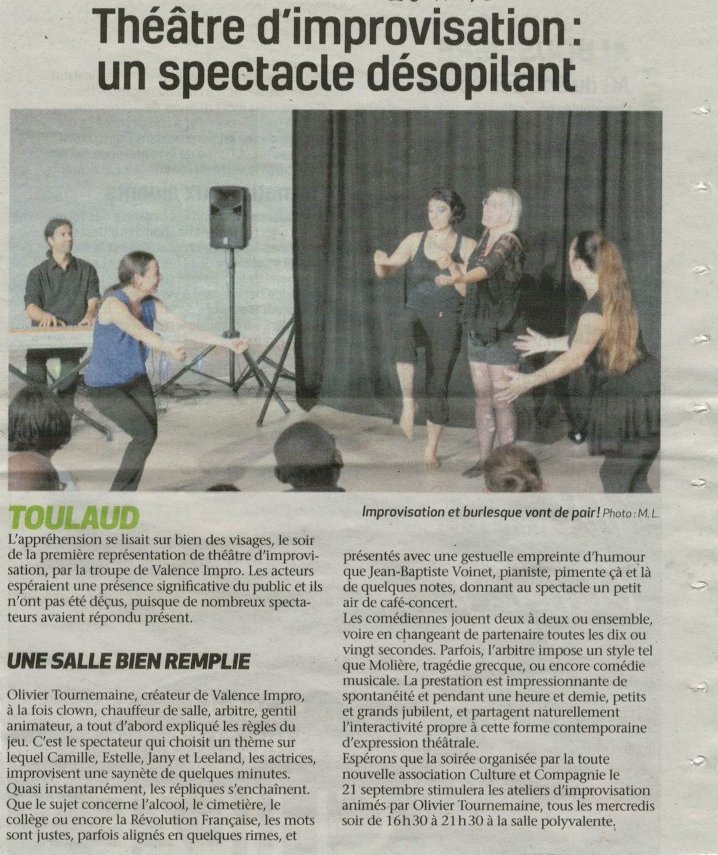 Valence Impro, à Toulaud