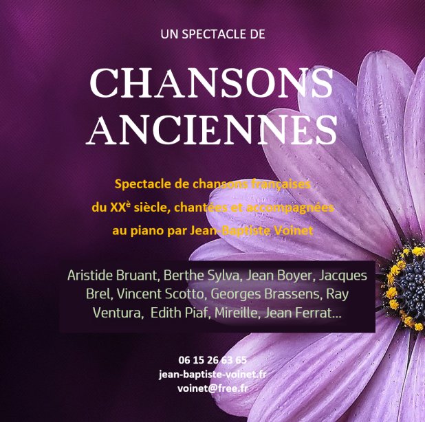 Spectacle de chansons anciennes