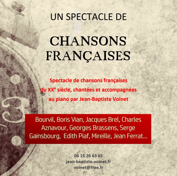 Spectacle de chansons françaises